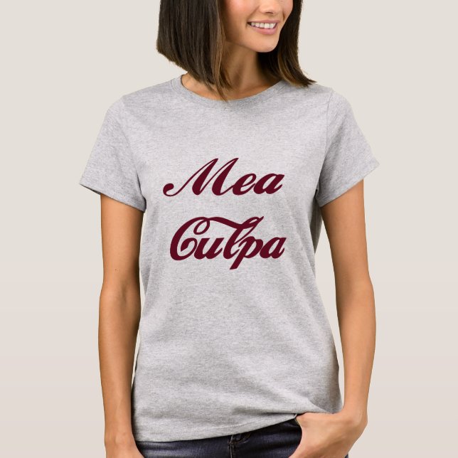 T-shirt Mea Culpa (Devant)