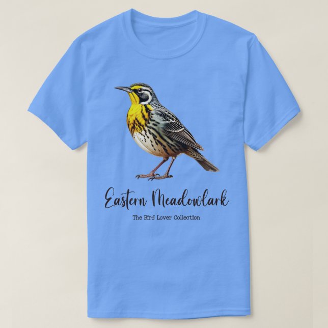 T-shirt Meadowlark Est La collection Oiseaux Amoureux TShi (Design devant)