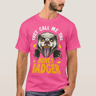 T-shirt Mean Angry Snarling Honey Badger