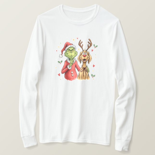 T-shirt Mean Green Coffee, Funny Christmas Caffeine Vibes (Design devant)