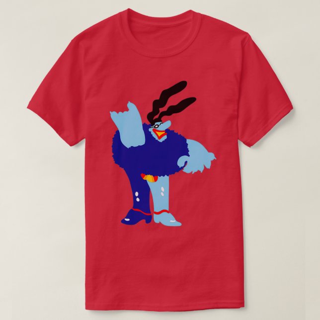 T-shirt Meanie bleue minimale (Design devant)