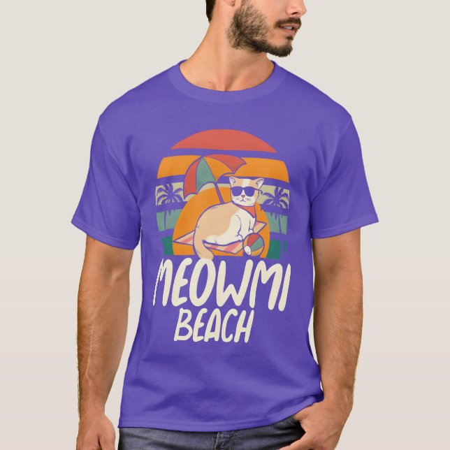 T-shirt Meaowmi garçon de plage (Devant)