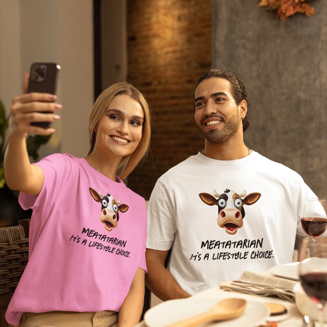 T-shirt Meatarien, C'est un choix de mode de vie (Créateur téléchargé)