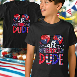 T-shirt Mec Adorable Tout Américain Célébration Du 4 Juill