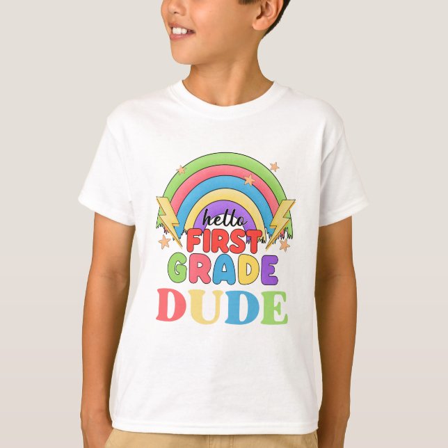 T-shirt Mec de première année rentrée des classes  (Devant)