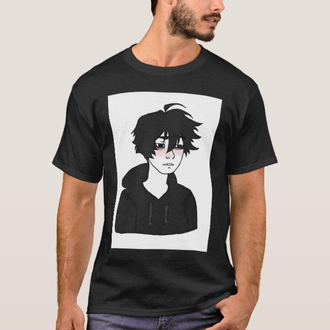 T-shirt Mec doomer E Boy ressent Wojak Mème (Devant)