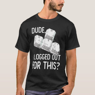 T-shirt Mec Je Me Suis Déconnecté Pour Ce Gamer Jeux Vidéo
