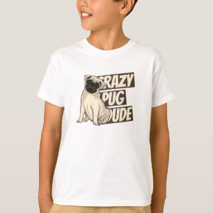 T-shirt Mec pug fou