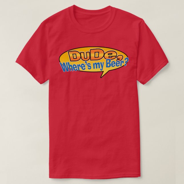 T-shirt Mec Wheres my Beer (Design devant)