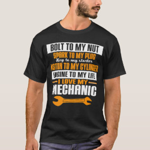 T-shirt Mécanicien Automatique Réparation Garage Puns de t