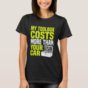 T-shirt Mécanicien automobile drôle Mon coffre à outils co