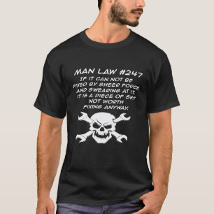 T-shirt Mécanicien automobile Loi 247 Jurons