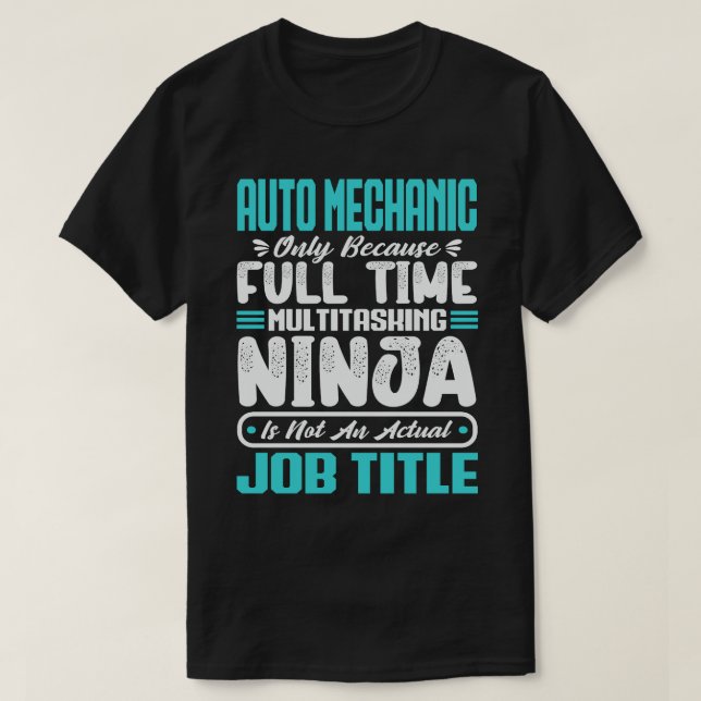 T-shirt Mécanicien automobile multitâche Compétences mécan (Design devant)