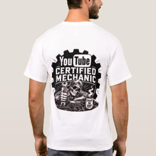 T-shirt Mécanicien certifié YouTube
