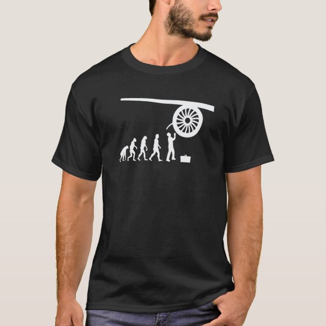 T-shirt Mécanicien d'aéronef technicien d'aéronef (Devant)