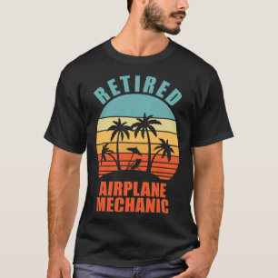 T-shirt Mécanicien d'avion à la retraite Bonne retraite