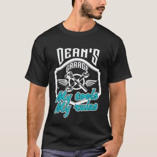 T-shirt Mécanicien de garage Dean Mes outils Règles Papa M