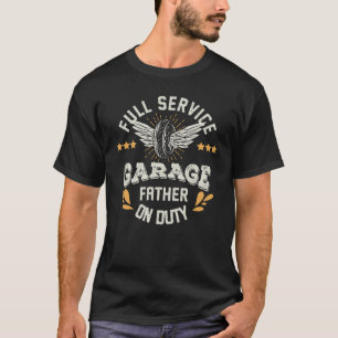 T-shirt Mécanicien de garage Full Service Papa de service