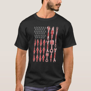 T-shirt Mécanicien de garage  Le drapeau officiel des État