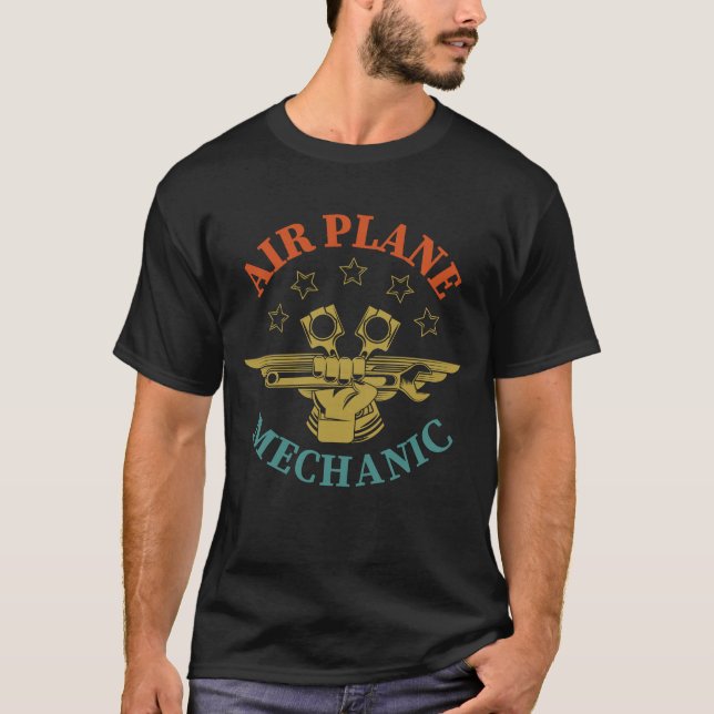 T-shirt Mécanicien de l'aviation Technicien de l'aviation  (Devant)