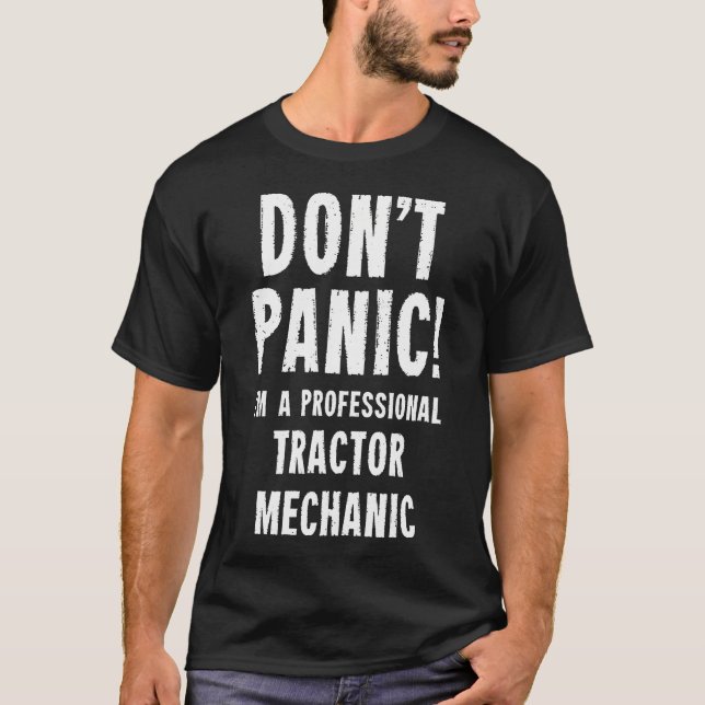 T-shirt Mécanicien de tracteur (Devant)