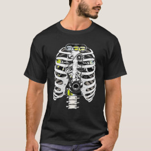 T-shirt Mécanicien de voiture mécanicien Skeleton mécanici
