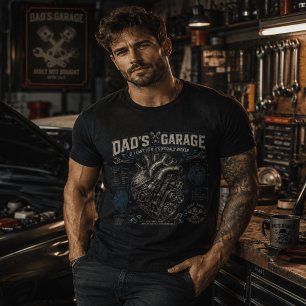 T-shirt Mécanicien de voiture vintage Papa drôle rétro pla