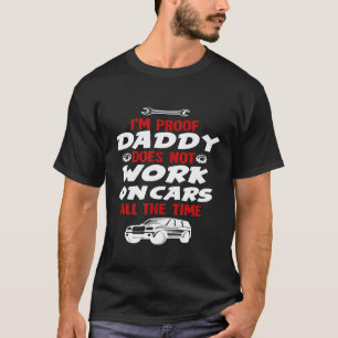 T-shirt Mécanicien Diesel Avion Voiture Preuve Papa