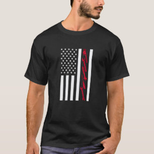 T-shirt Mécanicien Drapeau Américain Serviceman Papa Auto
