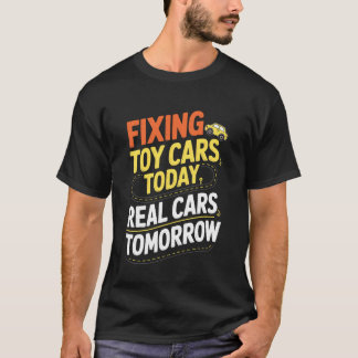 T-shirt Mécanicien drôle futur pour enfant qui aime les vo