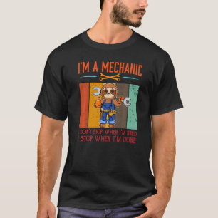 T-shirt Mécanicien homme Stop Quand j'ai Terminé Ingénieur