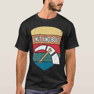 T-shirt Mécanicien humour écrou et boulon réparation voitu