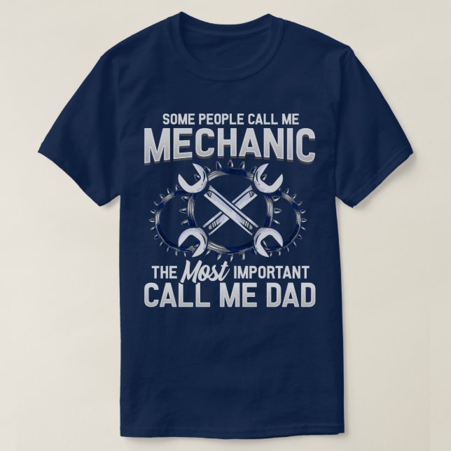 T-shirt Mécanicien Les Personnes Les Plus Importantes M'Ap (Design devant)