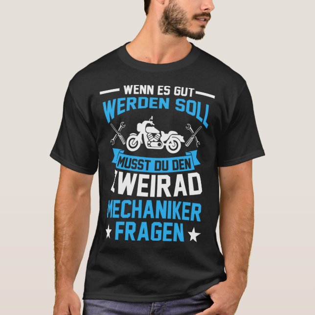 T-shirt Mécanicien mécanique à deux roues (Devant)