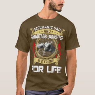 T-shirt Mécanicien Papa Et Fille Smartass Meilleur Ami Mec