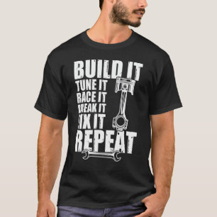 T-shirt Mécanicien Papa Mécanique Auto Construire La Synto