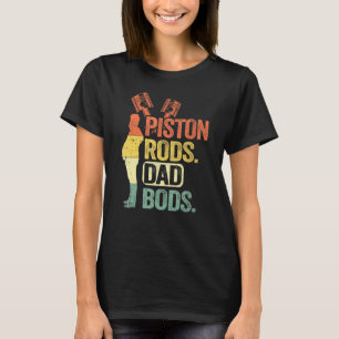 T-shirt Mécanicien Vintage Garage Papa Tiges de Piston Et