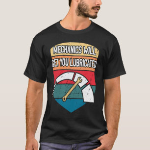T-shirt Mécaniciens de garage vous font lubrifier la répar