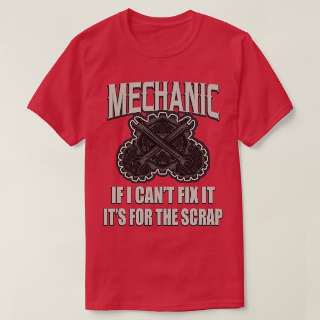 T-shirt Mécanique automobile (Design devant)
