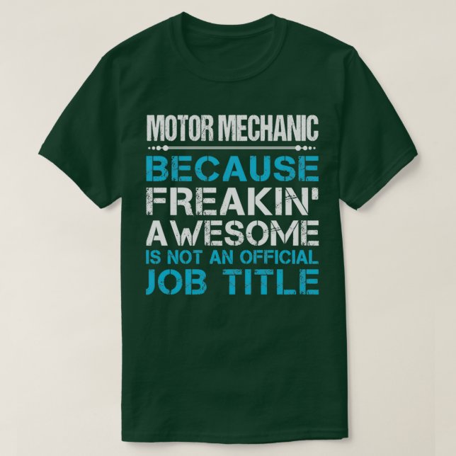 T-shirt Mécanique Automobile Freaking Awesome Job Gip Item (Design devant)