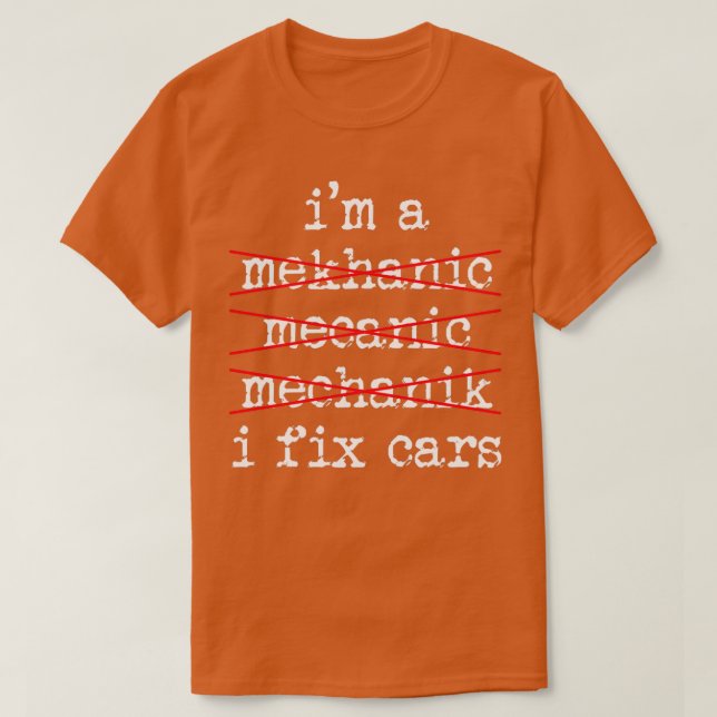 T-shirt Mécanique automobile mécanique mécanique mécanique (Design devant)