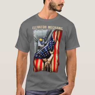 T-shirt Mécanique d'ascenseur américain glorieux