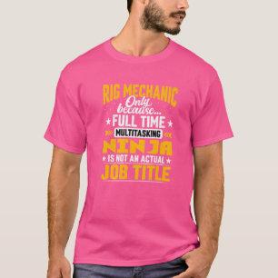 T-shirt Mécanique de la plate-forme Titre du travail Machi