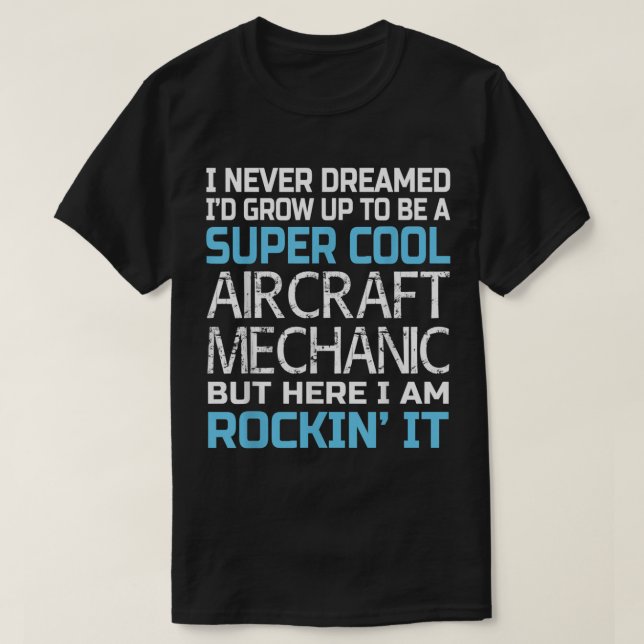 T-shirt Mécanique de l'aéronef (Design devant)