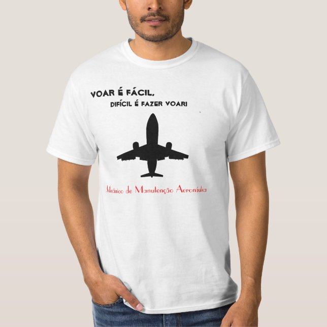 T-shirt Mécanique de Manutention Avion (Devant)