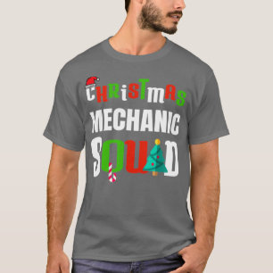 T-shirt Mécanique de Noël Escouade Xmas Auto Automobile Mé