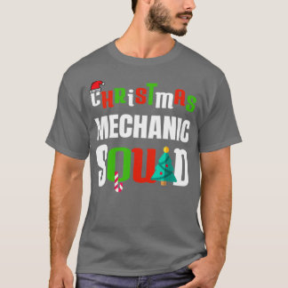 T-shirt Mécanique de Noël Escouade Xmas Auto Automobile Mé
