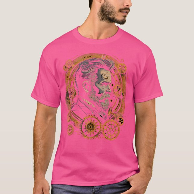 T-shirt Mécanique de pointe à vapeur Steampunk Art (Devant)