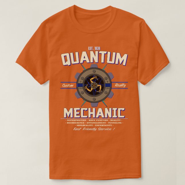 T-SHIRT MÉCANIQUE DE QUANTUM 1 (Design devant)