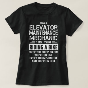 T-shirt Mécanique d'entretien d'ascenseur